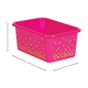 Pink Confetti Small Plastic Storage Bins 6-Pack Alternate Image SIZE