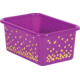 Purple Confetti Small Plastic Storage Bins 6-Pack Alternate Image A