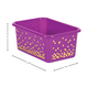 Purple Confetti Small Plastic Storage Bins 6-Pack Alternate Image SIZE