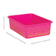 Pink Confetti Large Plastic Storage Bins 6-Pack Alternate Image SIZE