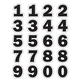 Black Numbers Stickers Alternate Image A