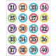 Polka Dots Numbers Stickers Alternate Image B