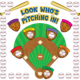 Look Who's Pitching In Bulletin Board Display Set Alternate Image A