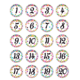 Confetti Numbers Stickers Alternate Image A