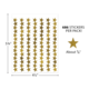 Gold Foil Stars Stickers Valu-Pak Alternate Image SIZE