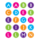 Brights Alphabet Stickers Alternate Image A
