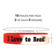 Fancy I Love to Read Wristbands Alternate Image SIZE