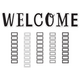 Black and White Welcome Bulletin Board Alternate Image A