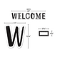 Black and White Welcome Bulletin Board Alternate Image SIZE
