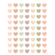 Terrazzo Tones Hearts Mini Stickers Alternate Image A