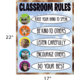 Go Wild Animals Classroom Rules Chart Alternate Image SIZE