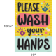 Please Wash Your Hands Positive Poster Alternate Image SIZE