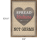 Spread Kindness Not Germs Positive Poster Alternate Image SIZE