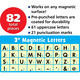 Black Wild Whimsy 3" Magnetic Letters Alternate Image A