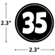 Black and White Numbers Magnetic Accents Alternate Image SIZE