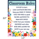 Wildflowers Classroom Rules Chart Alternate Image SIZE
