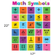 Colorful Math Symbols Chart Alternate Image SIZE