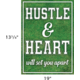 Hustle & Heart Will Set You Apart Positive Poster Alternate Image SIZE