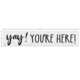 Modern Farmhouse Yay! You’re Here! Banner Alternate Image SIZE