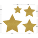 Gold Shimmer Stars Accents - Assorted Sizes Alternate Image SIZE