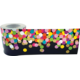 Colorful Confetti on Black Straight Rolled Border Trim Alternate Image A