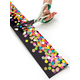 Colorful Confetti on Black Straight Rolled Border Trim Alternate Image C
