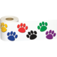 Colorful Paw Prints Straight Rolled Border Trim Alternate Image A