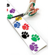 Colorful Paw Prints Straight Rolled Border Trim Alternate Image C