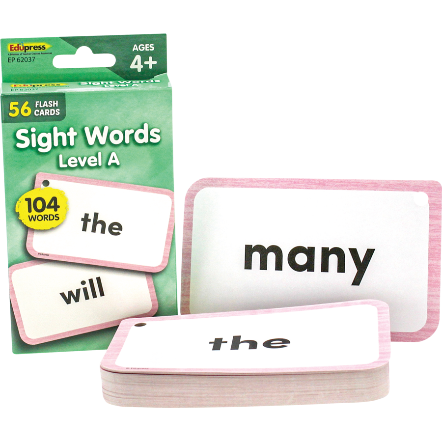 Sight Words Flash Cards - Level A