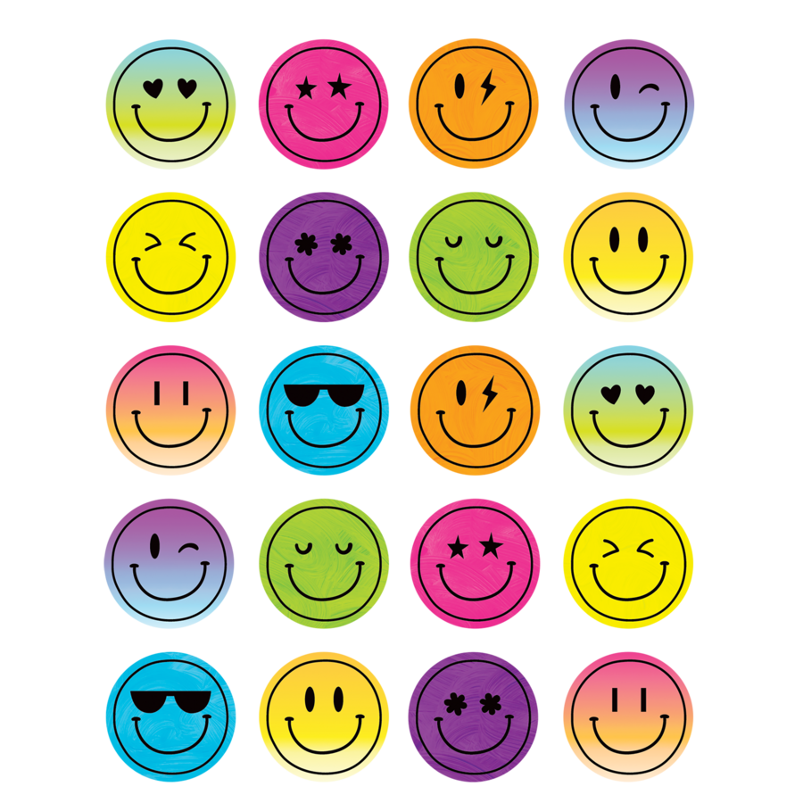 Teacher Created Resources Brights 4ever Smiley Faces Stickers