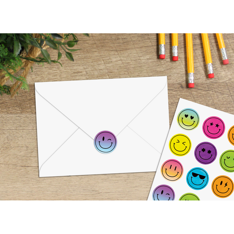 Brights 4Ever Smiley Faces Stickers - TCR6941