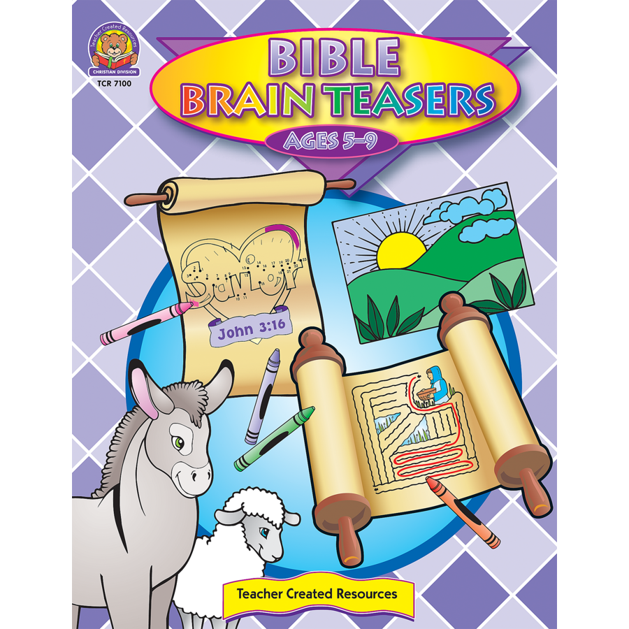 Bible Brain Teasers Tcr7100 Teacher Created Resources