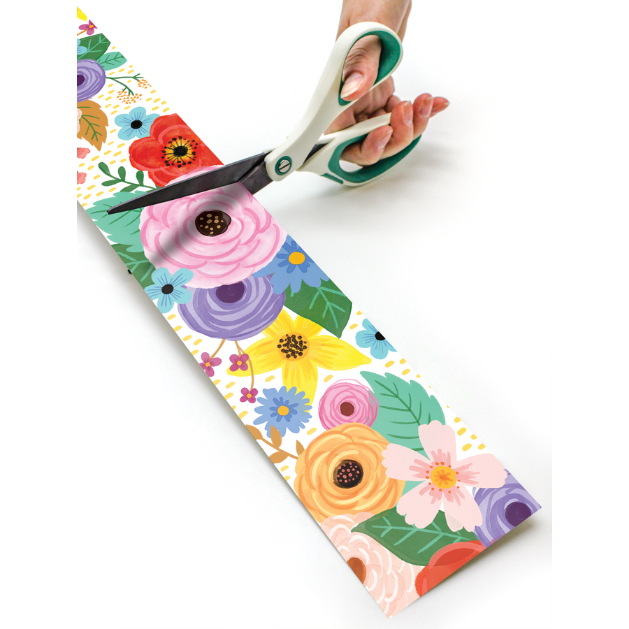Teacher Created Resources Wildflowers Straight Border Trim, 35 Feet Per Pack 6 Packs~14399560