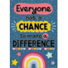 TCR7447 Everyone Has a Chance to Make a Difference Positive Poster