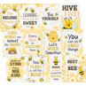 TCR6914 Buzzing Bees Positive Sayings Small Poster Pack