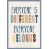 TCR7142 Everyone is Different, Everyone Belongs Positive Poster