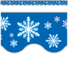 TCR4139 Snowflakes Scalloped Border Trim