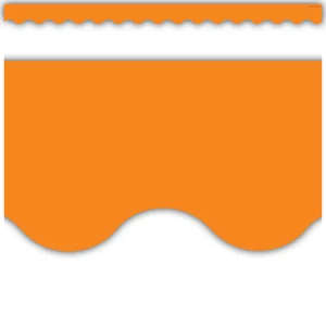 TCR2151 Orange Scalloped Border Trim