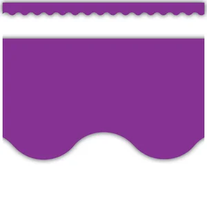 TCR2153 Purple Scalloped Border Trim