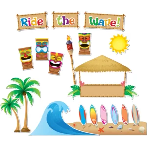 TCR5517 Surfs Up Bulletin Board Display Set