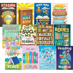 TCR6629 Reading Is Fun Small Poster Pack