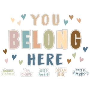 TCR7168 Everyone is Welcome You Belong Here Bulletin Board