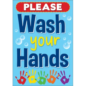 TCR7498 Wash Your Hands Positive Poster