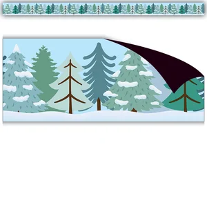 TCR76552 Winter Trees Magnetic Border