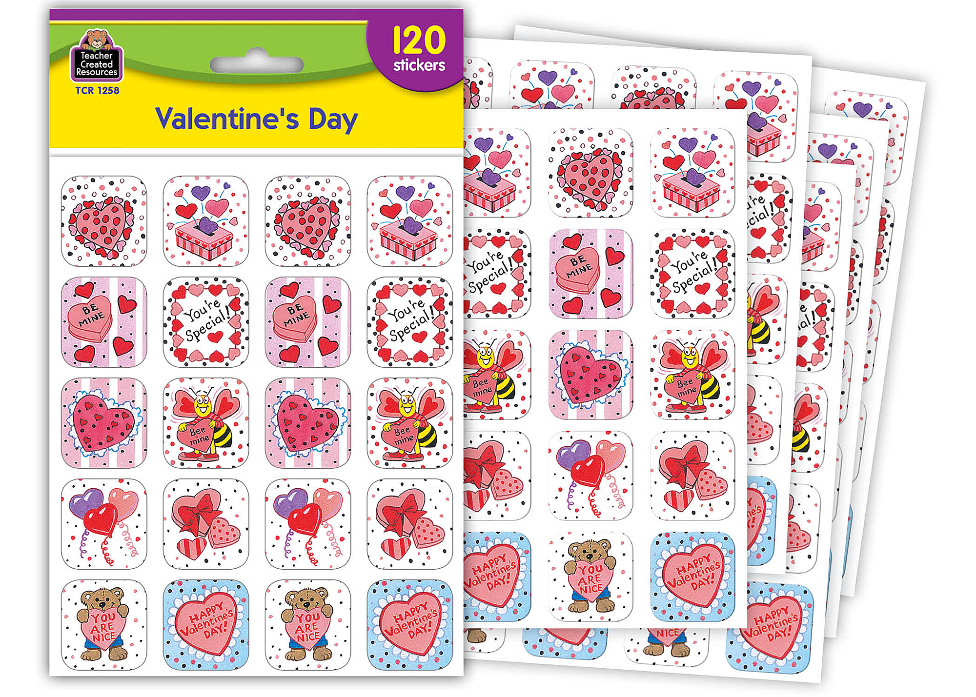 Valentine's Day Stickers TCR1258 Teacher Created Resources