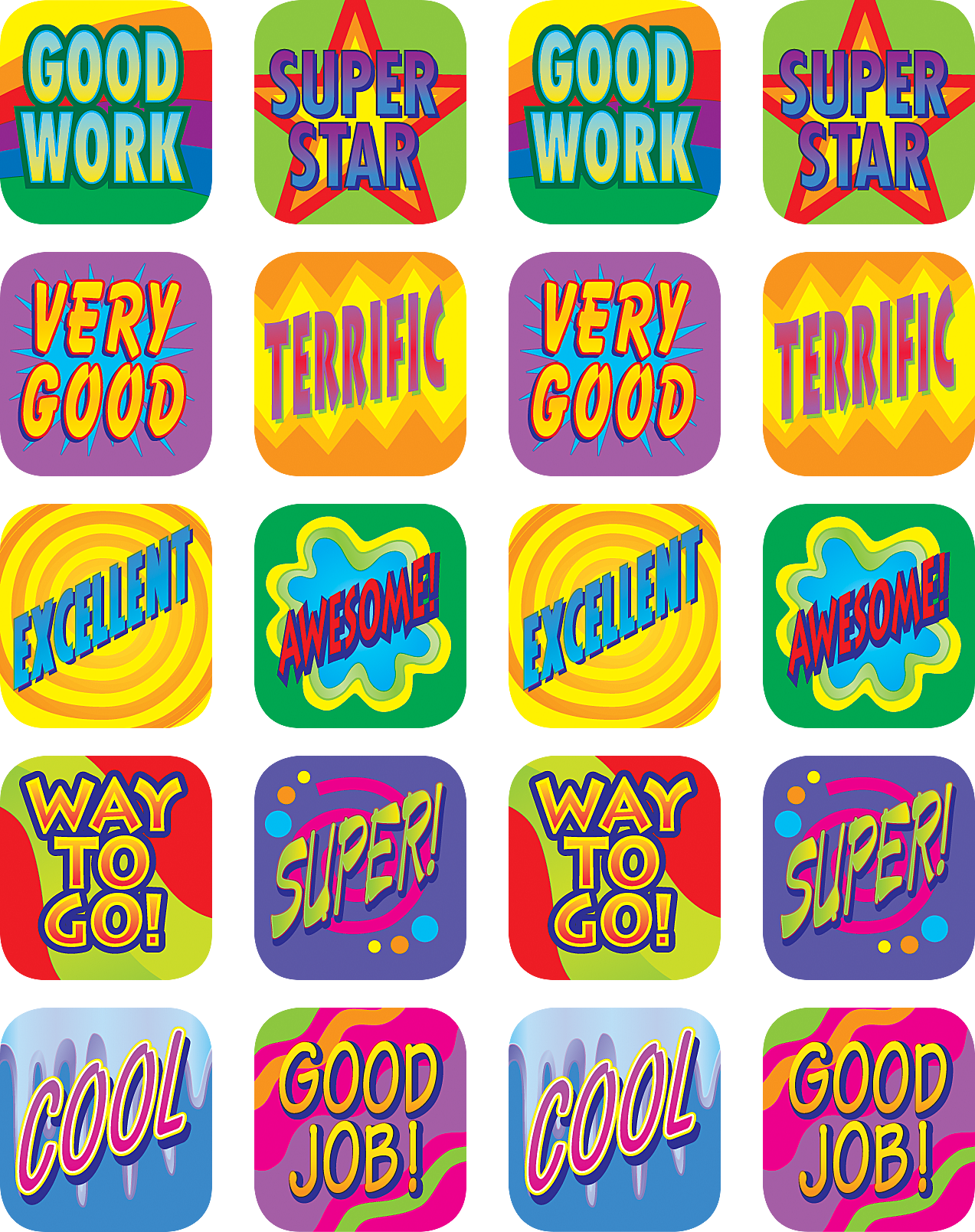 Good Work Stickers