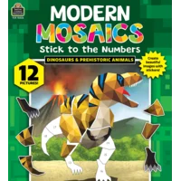 Dinosaurs and Prehistoric Animals Modern Mosaics Stick to the Numbers