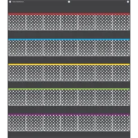 Black Polka Dots Storage Pocket Chart