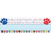 Paw Prints Left/Right Alphabet Flat Name Plates