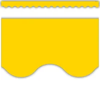 Yellow Gold Scalloped Border Trim